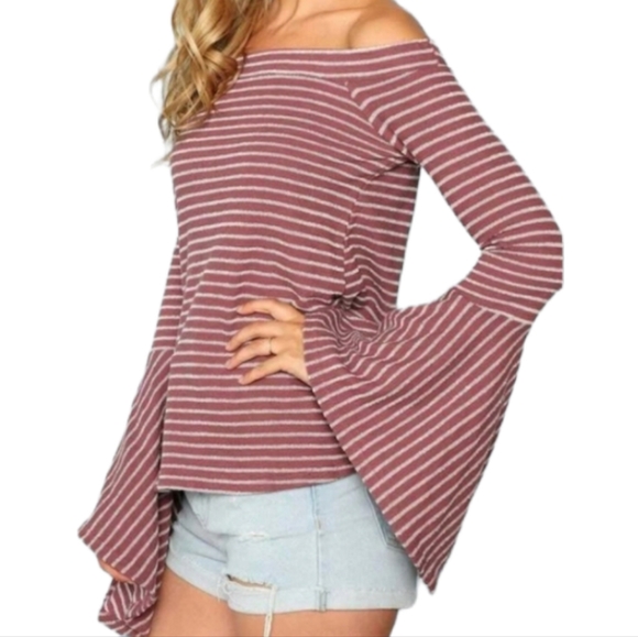 Hyped Unicorn Sweaters - Hyped Unicorn Bell Sleeves Off the Shoulder Sweater